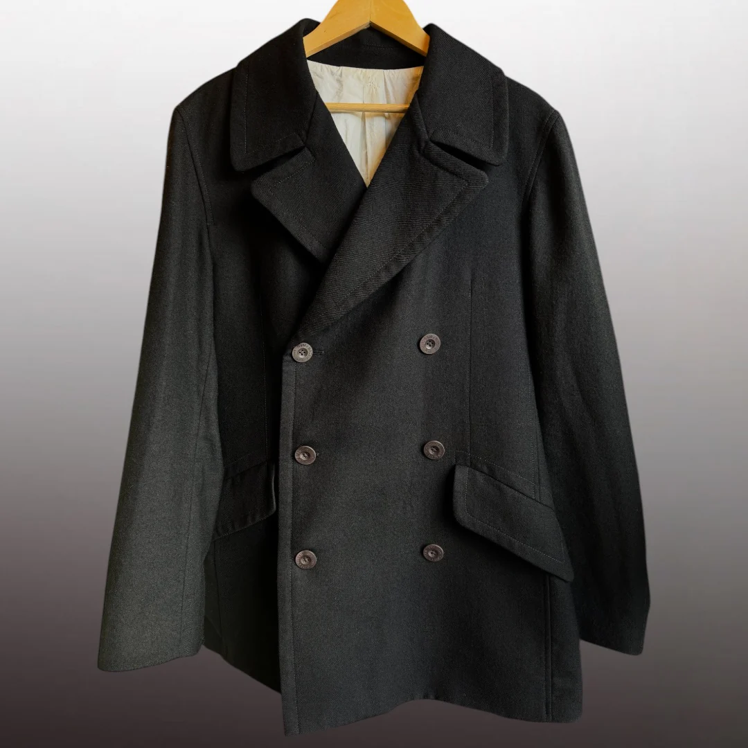 Long John Silver Black Pea Coat Size L - Image 5