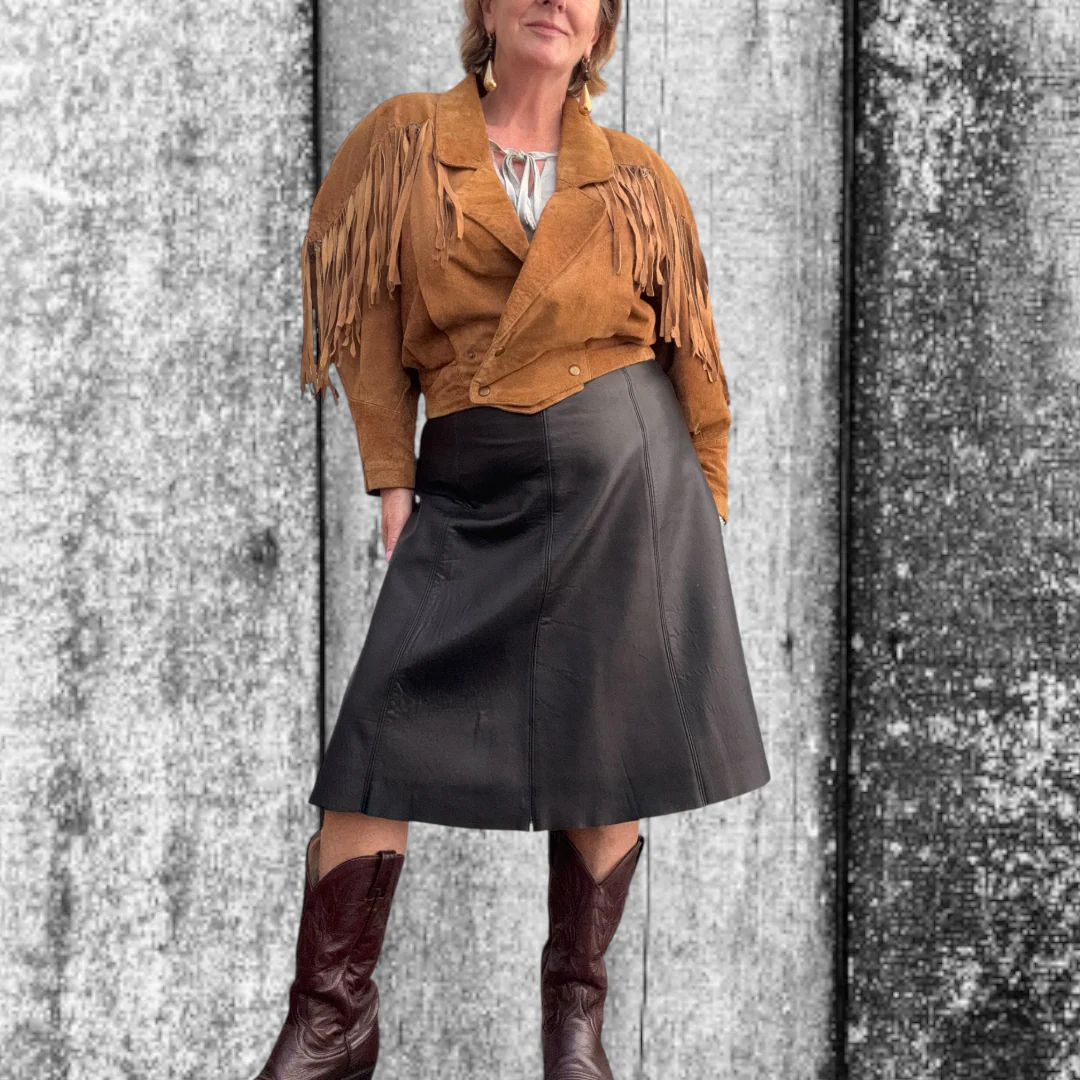Brodie Suede Tassel Jacket Size 12-14 - Image 4