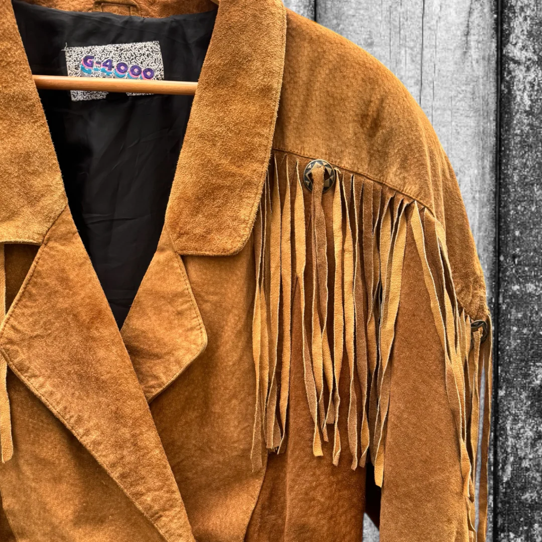 Brodie Suede Tassel Jacket Size 12-14 - Image 8