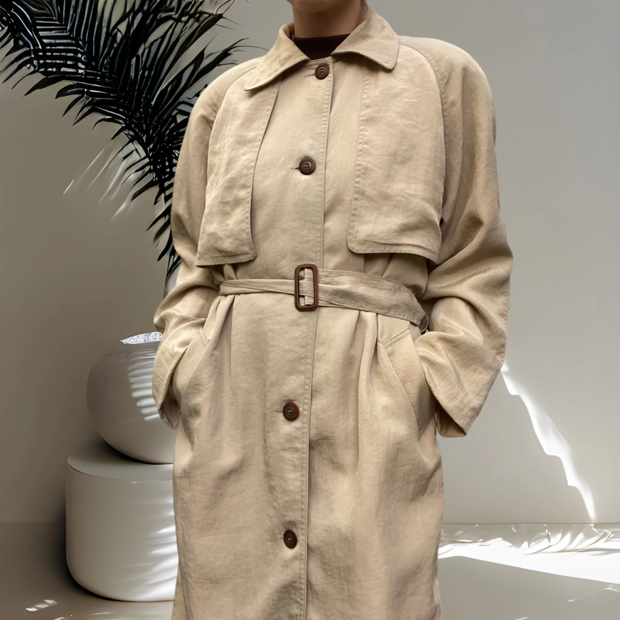Charli Trench Coat Size 12 - Image 3