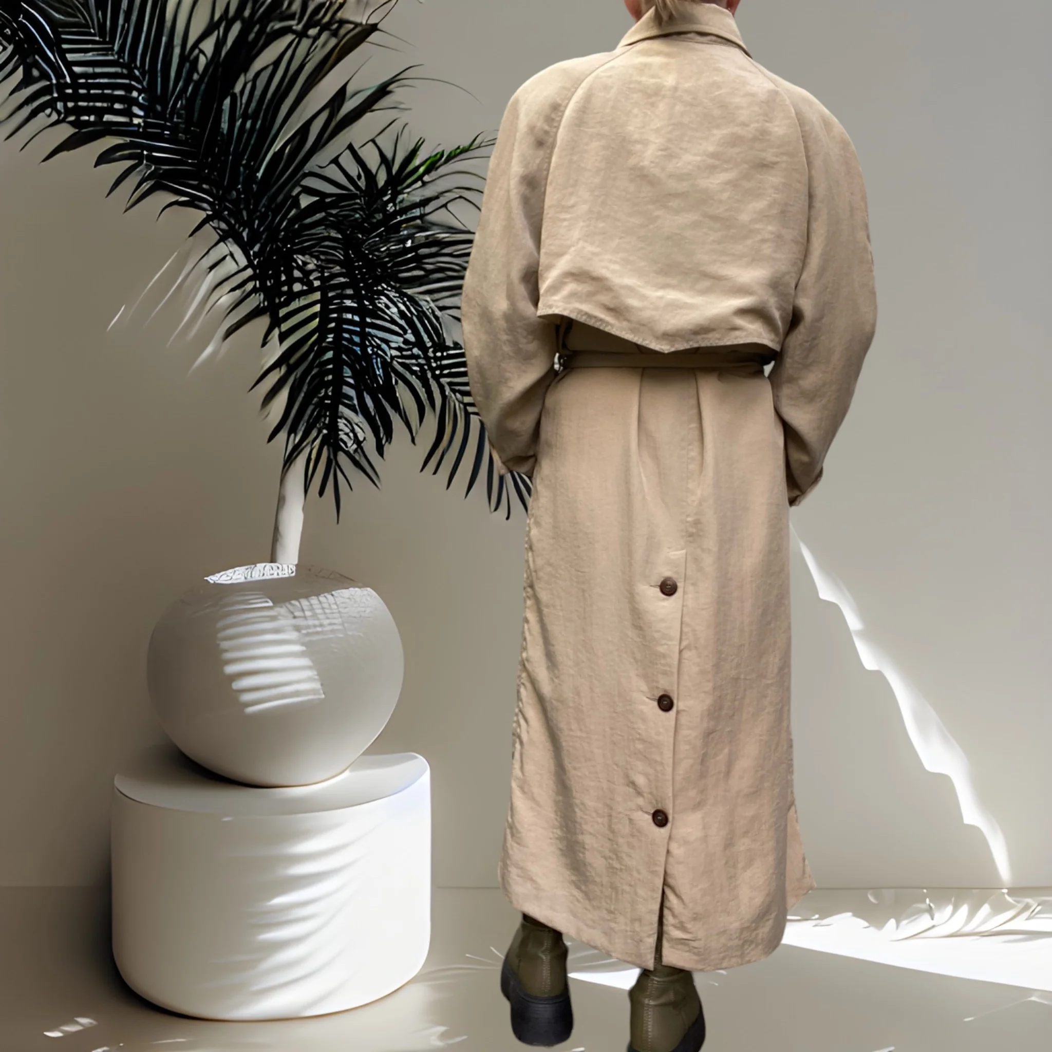 Charli Trench Coat Size 12 - Image 4