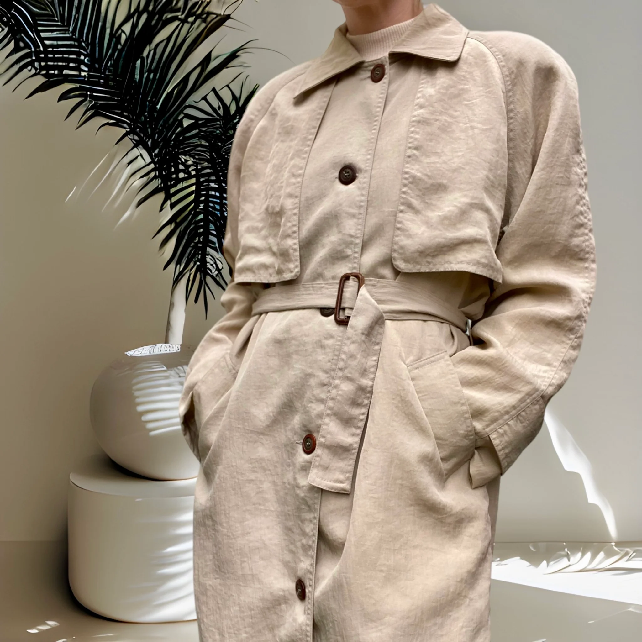 Charli Trench Coat Size 12 - Image 6