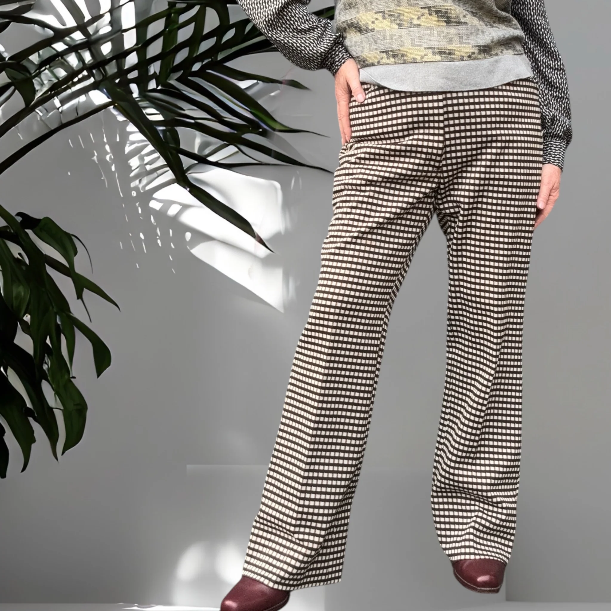 Bradley Checkered Pants Size 36