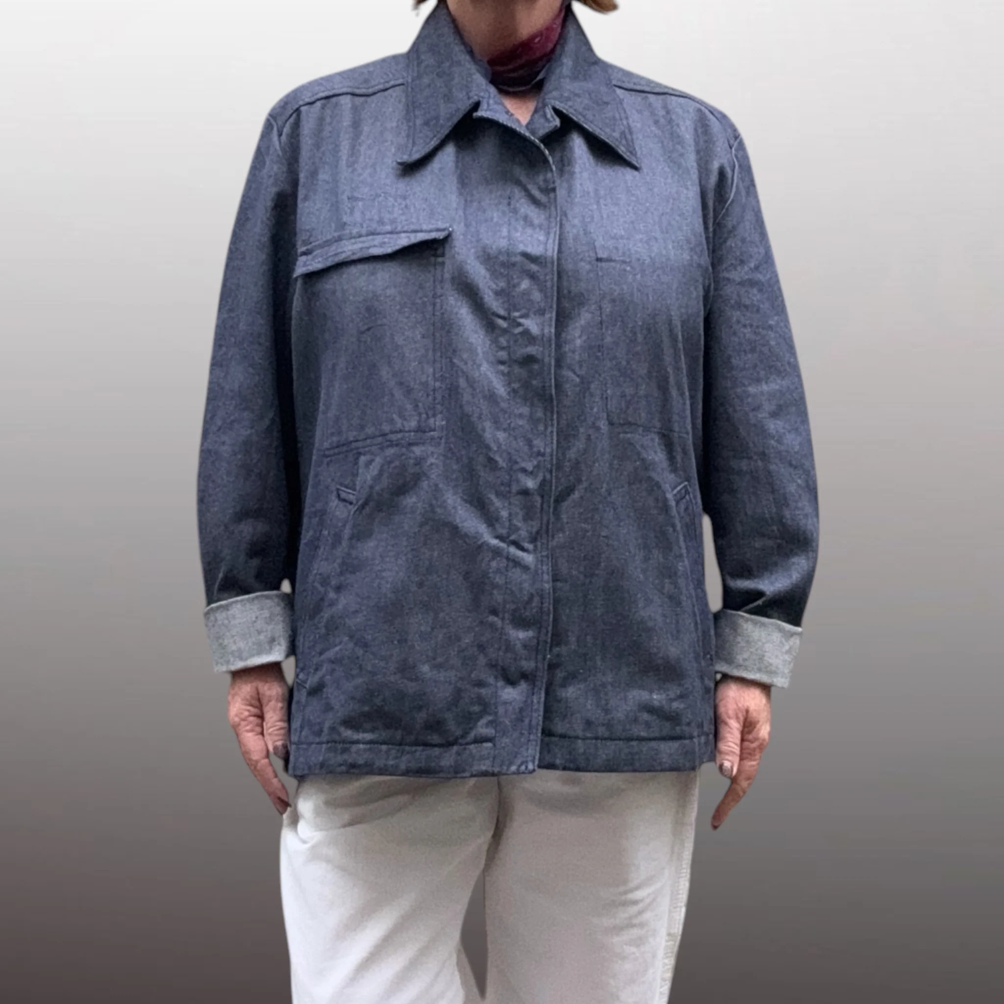 Denim Chore Jacket L - Image 3