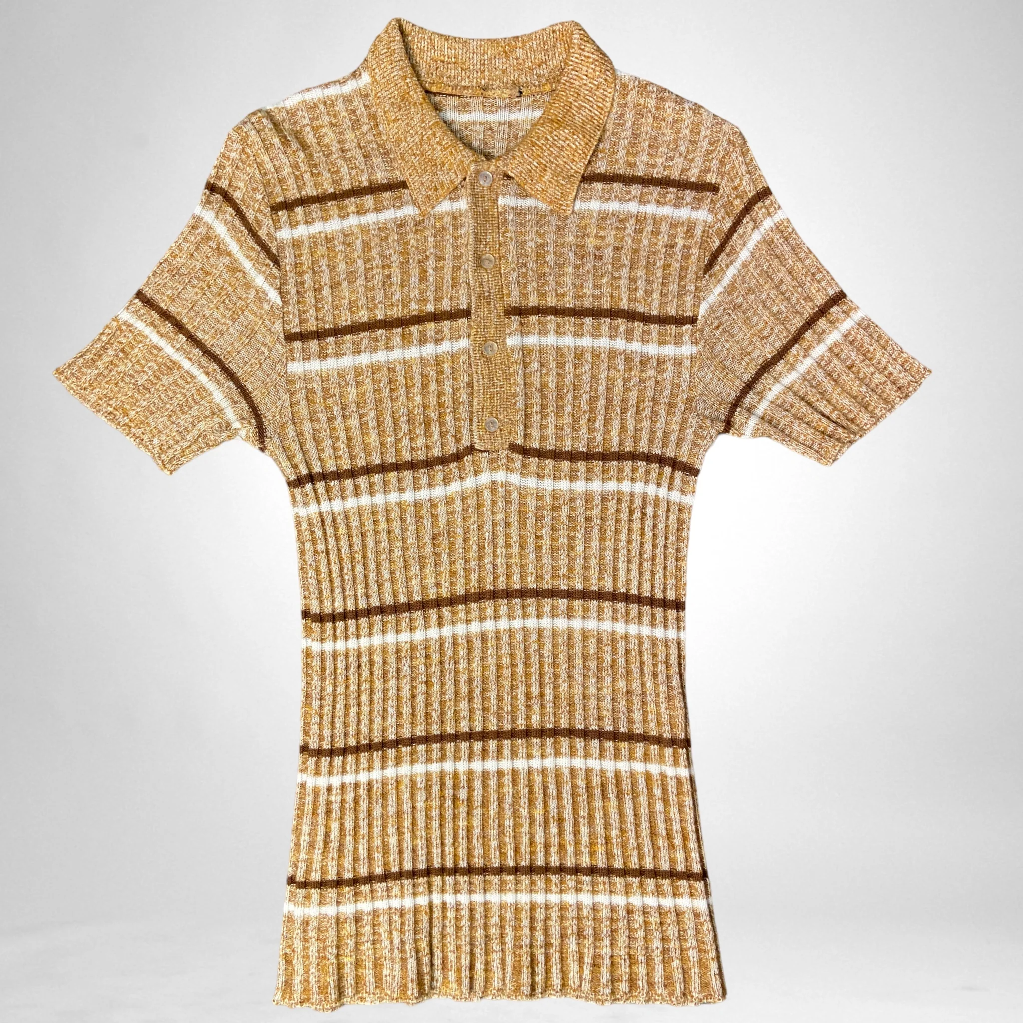 Eddie Ribbed Knit Polo - Image 3