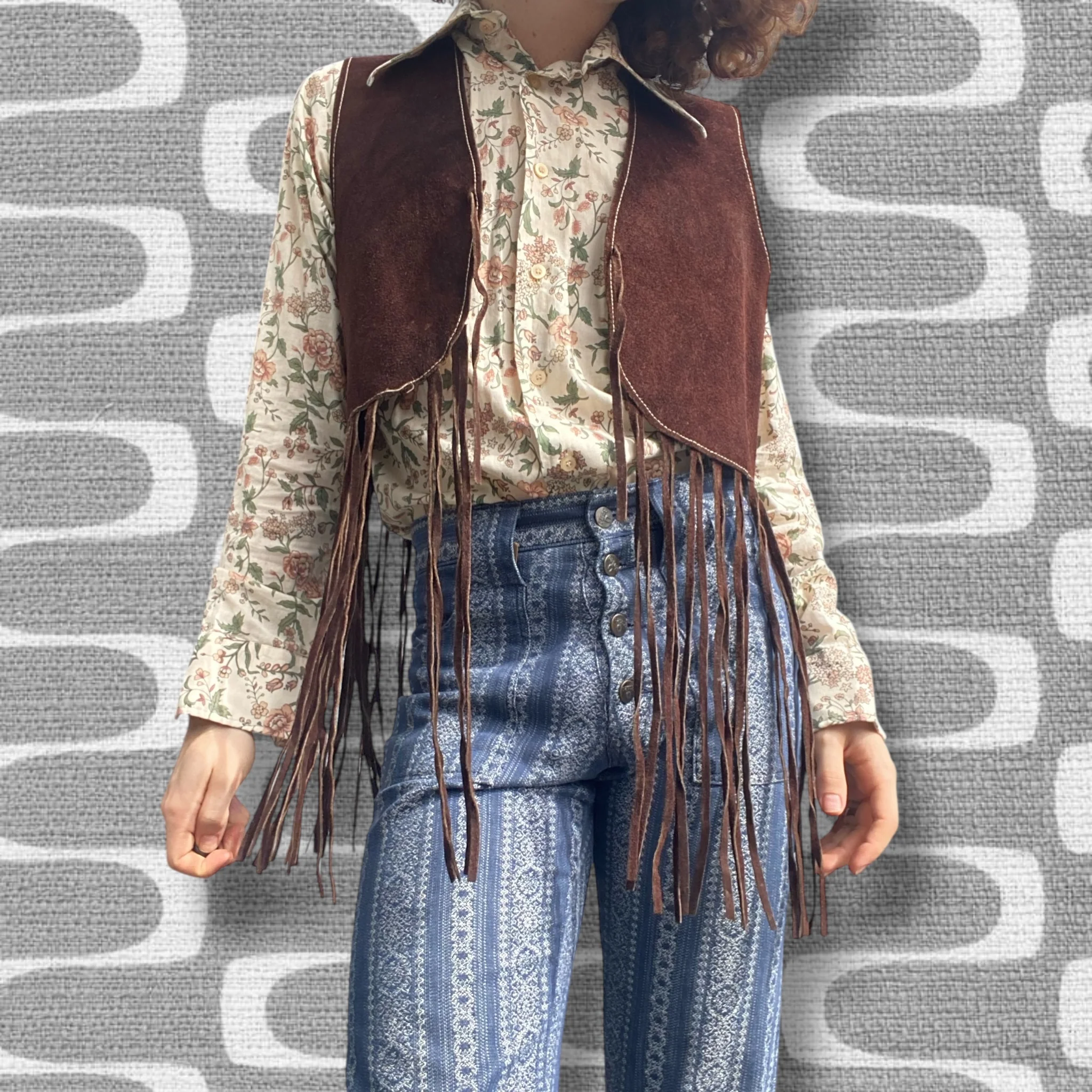 The Fleetwood Fringe Vest Size S/M