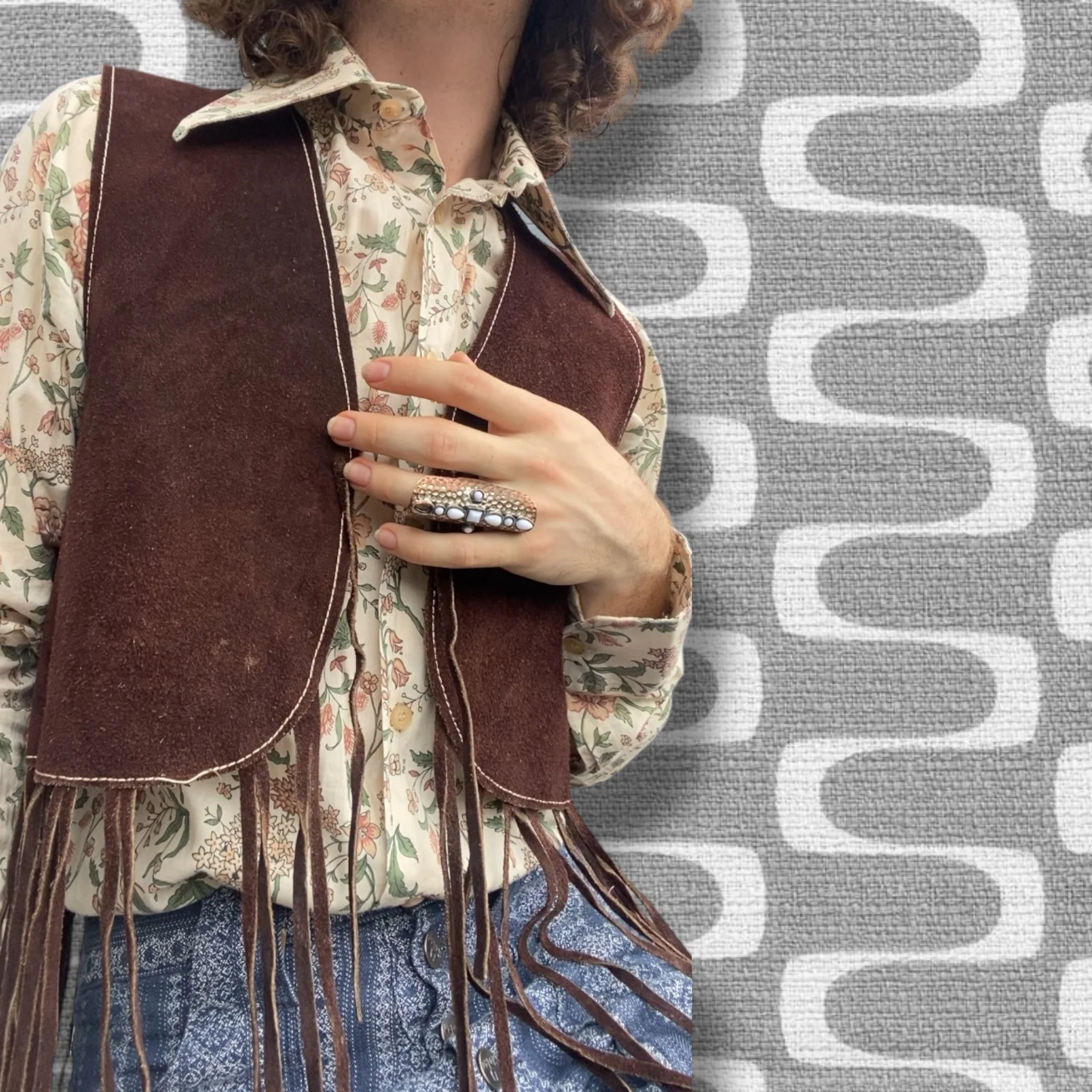 The Fleetwood Fringe Vest Size S/M - Image 2