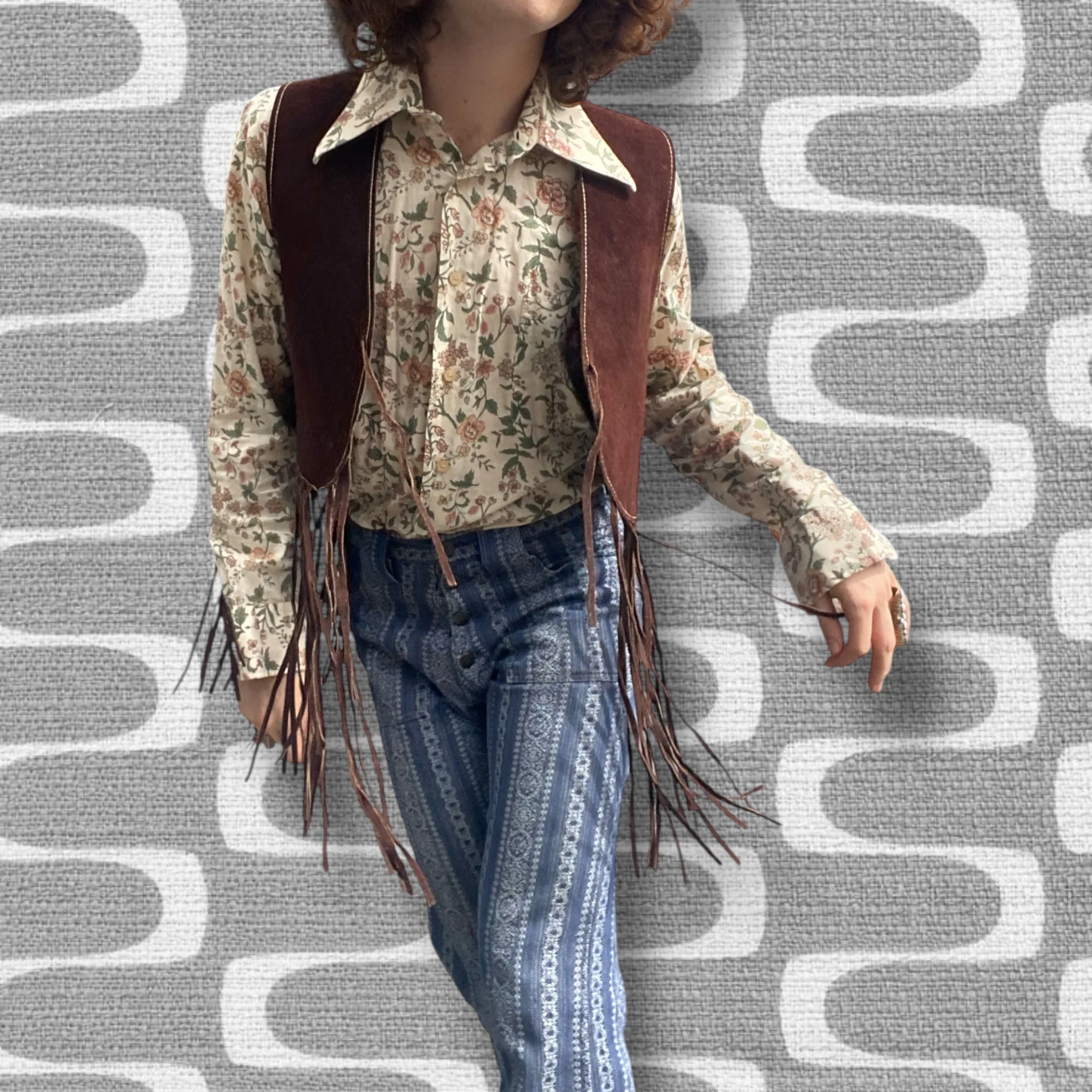 The Fleetwood Fringe Vest Size S/M - Image 3
