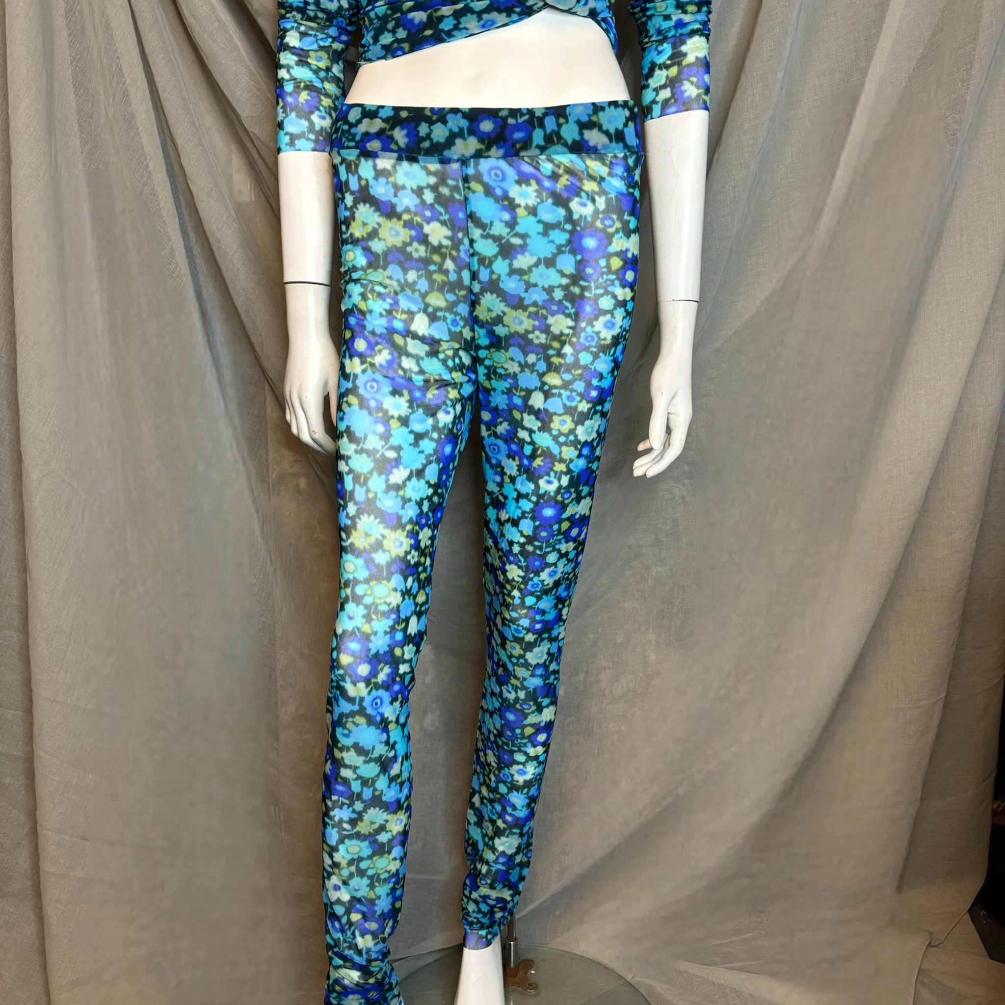 Ganni Floral Mesh Set Size 38 Size 10 - Image 3