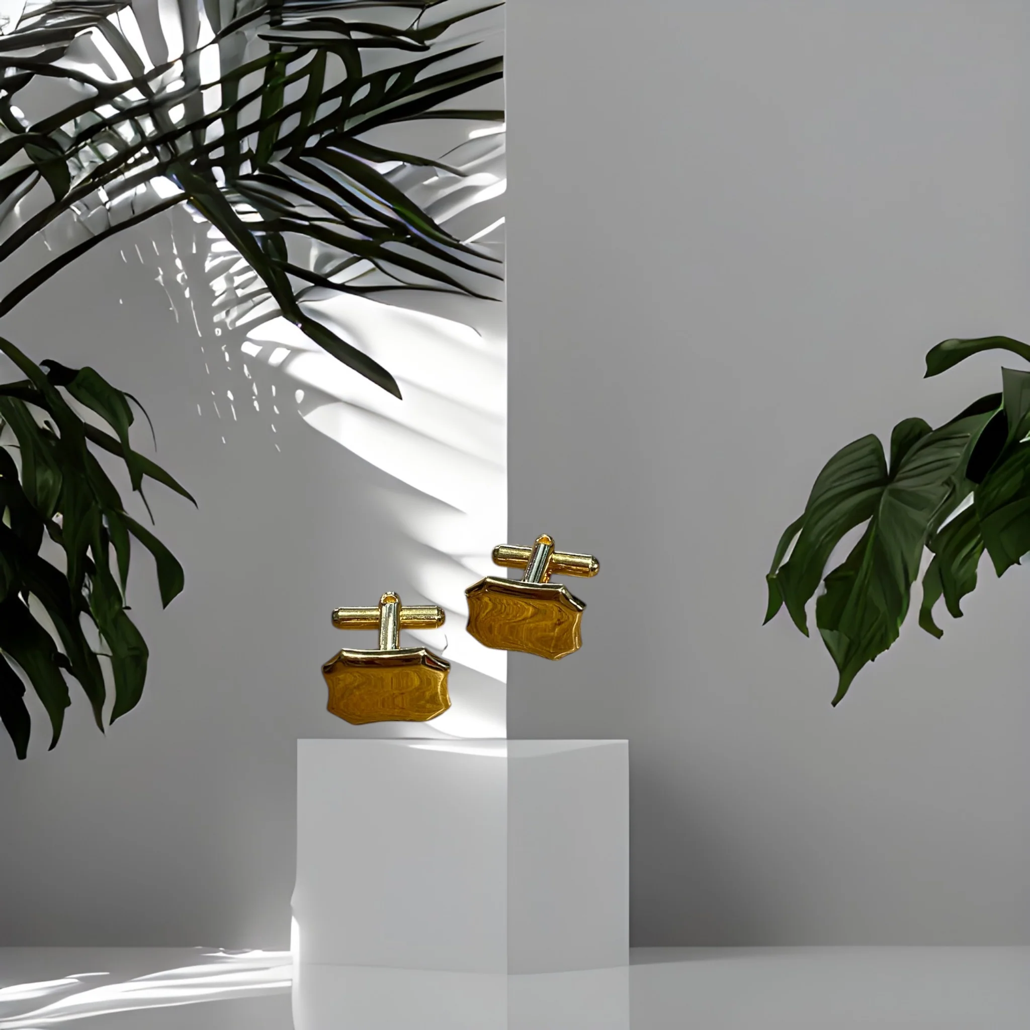 Gold Cuff Links - Image 4