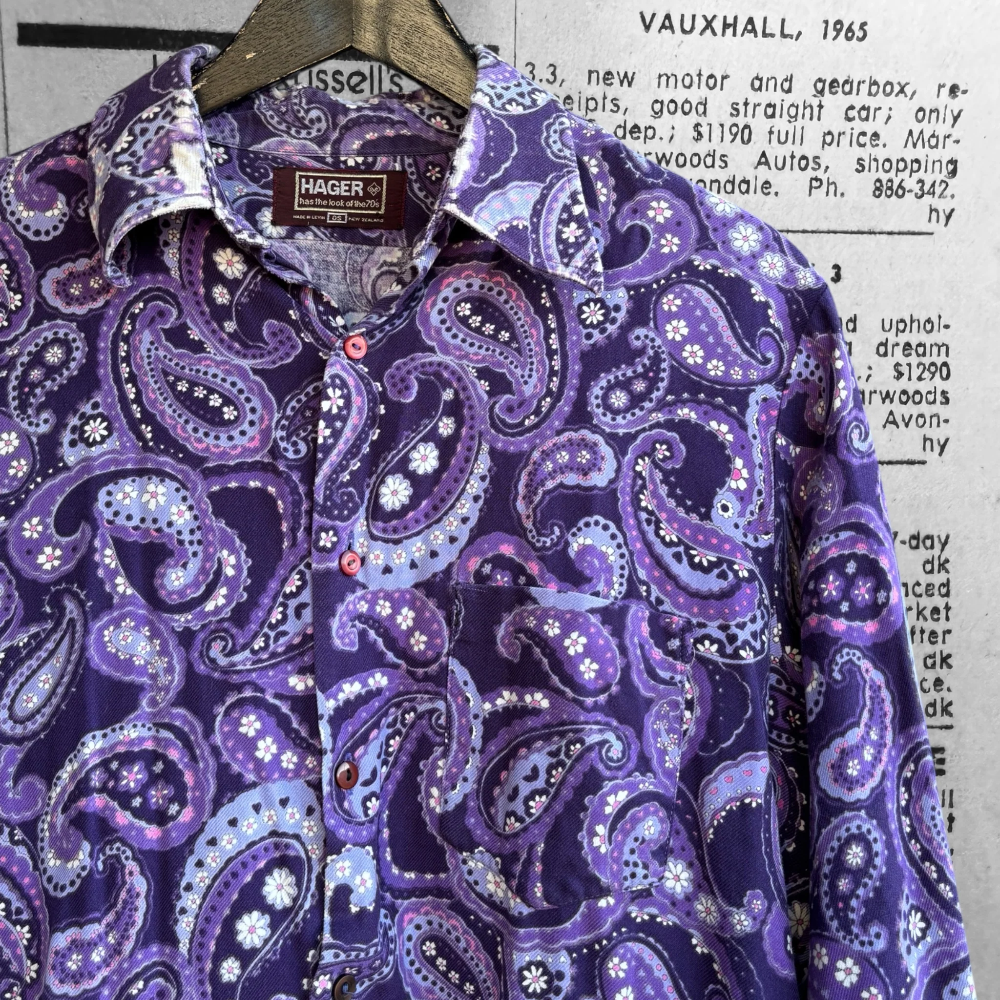 Paul Paisley Shirt Size M - Image 3
