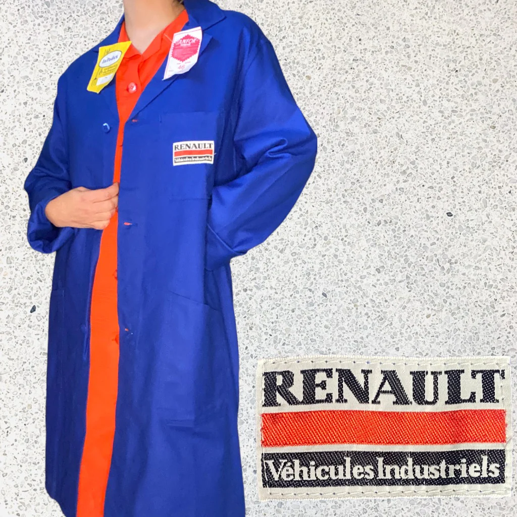 Renault Blue Workwear Coat Size M - Image 3