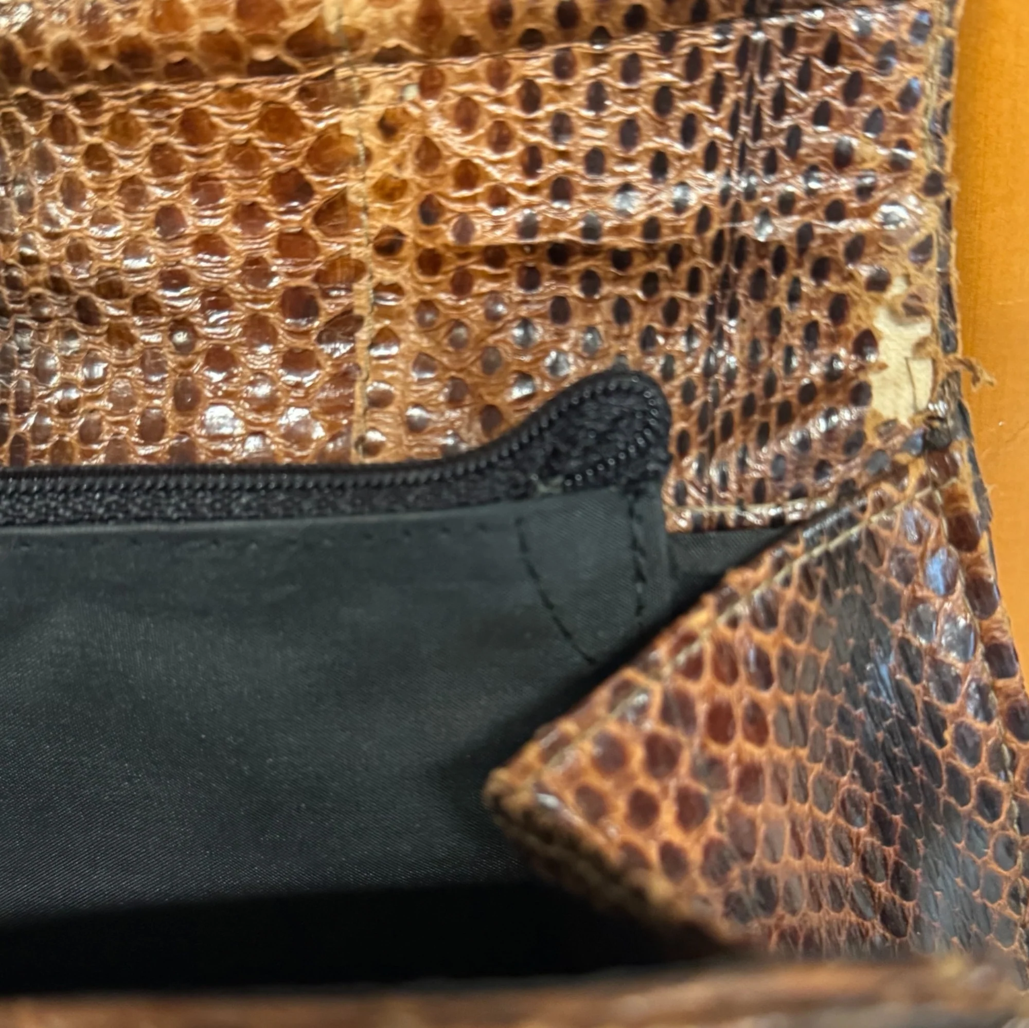 Brown Reptile Print Bag - Image 8